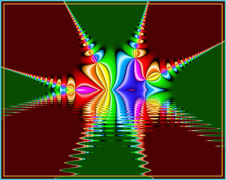 Texture. Abstract fractal. Computer graphics. Illustrationの写真素材