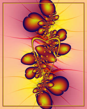 Texture. Abstract fractal. Computer graphics. Illustrationの写真素材