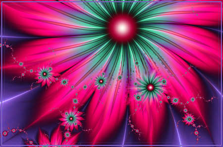 Texture. Abstract fractal. Computer graphics. Illustrationの写真素材