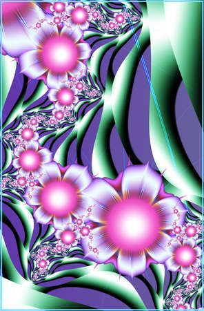 Texture. Abstract fractal. Computer graphics. Illustrationの写真素材
