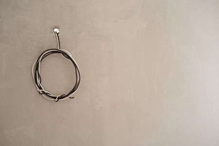 Closeup texture and background of metal block for installation the electricity system in the...