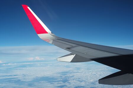 Bangkok, Thailand : December 19, 2019 - Top view crowd of cityscape looking down from Air Asia airplane while flying in the skyのeditorial素材