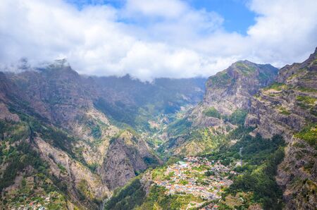 Amazing Curral das Freiras, known as Valley of the Nuns in Madeira, Portugal. Beautiful village...