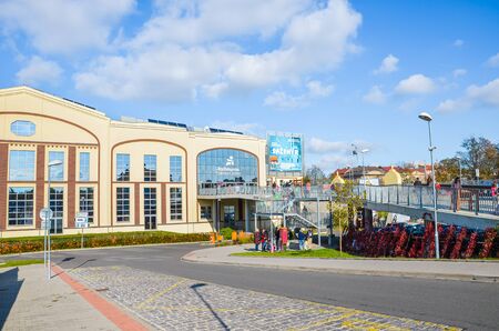 Plzen, Czech Republic - Oct 28, 2019: The main building of Techmania Science Center in Pilsen,...