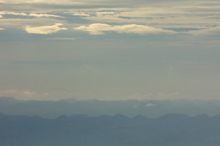 Mountain soft fog morning at Phutabberk, Shadowの写真素材