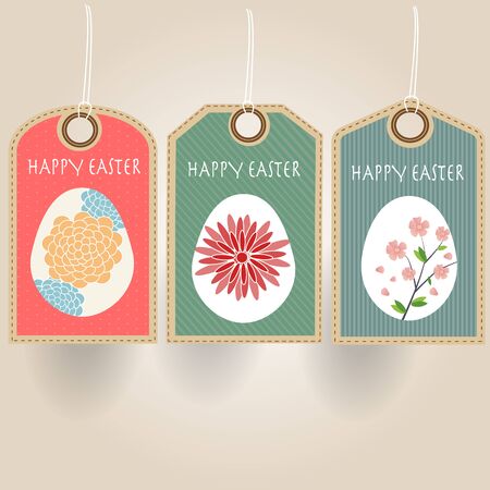Easter eggs sale tagのイラスト素材