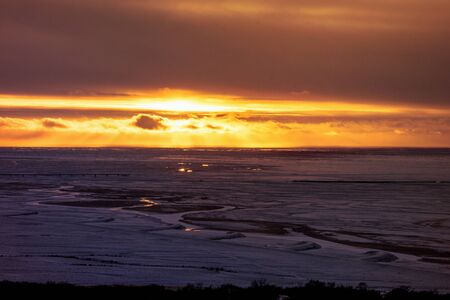 The landscape around Skaftafell Vatnajokull National Park Iceland. Go explore VikingÂ´s land. 