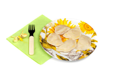 food for children, isolated on whiteの写真素材