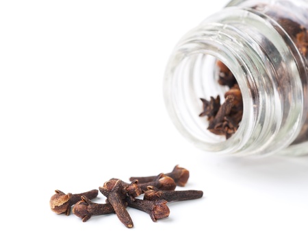 a cloves, isolated on whiteの写真素材