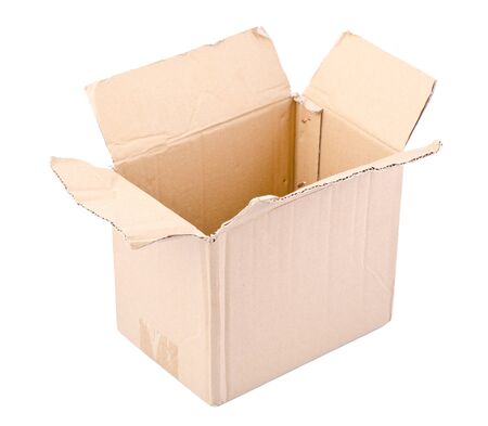 a open carton box on white