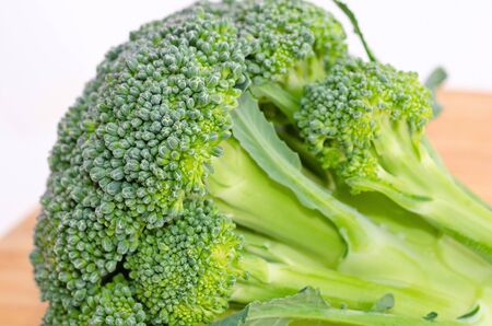 Broccoli Cabbage Isolated on Whiteの写真素材