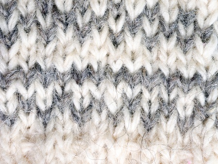 a woollen sock on white