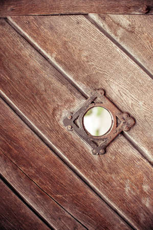 old wooden brown plank. vintage grunge doorの写真素材