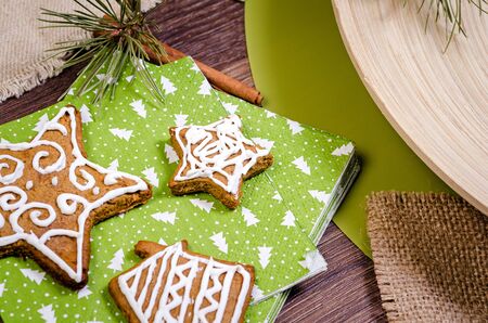 Sweet Christmas cookiesの写真素材