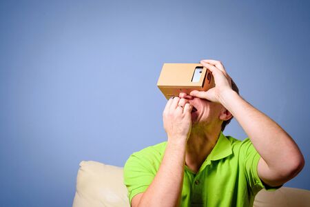 Concept of virtual reality glassesの写真素材