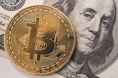 Bitcoin concept coinの写真素材