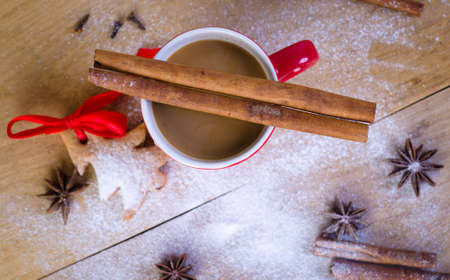 Gingerbread and christmas cookiesの写真素材