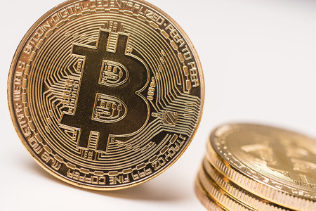 Bitcoin concept coinの写真素材