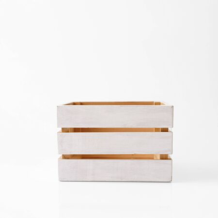 empty wood boxの写真素材