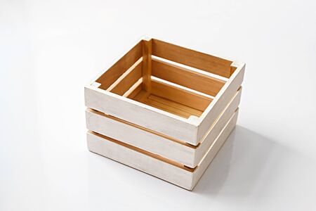empty wood boxの写真素材