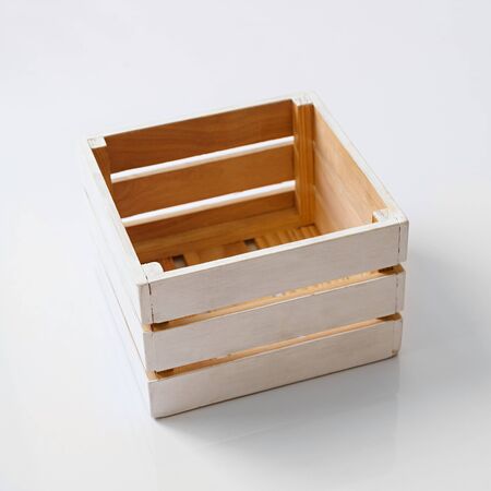 empty wood boxの写真素材
