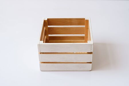 empty wood boxの写真素材