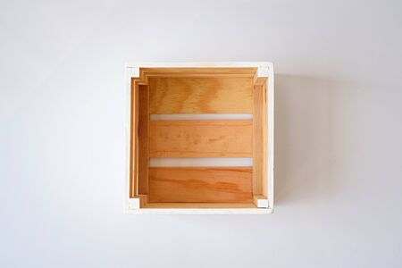 empty wood boxの写真素材