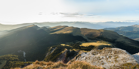Alps Mountain panorama in Dolomiti Alpsの写真素材