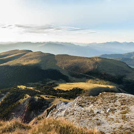 Alps Mountain panorama in Dolomiti Alpsの写真素材