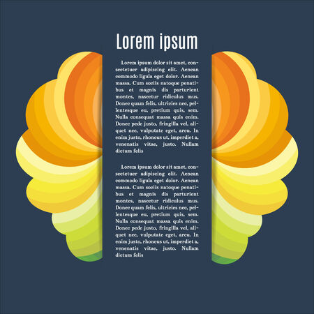 vector template for presentations, the layout of the printed page, the layout of the leafletsのイラスト素材