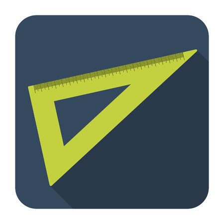 vector icon of ruler in flat designのイラスト素材