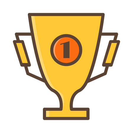 Trophy Cup, Prize Cup - the first placeのイラスト素材
