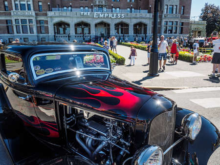 Victoria BC, Canada - July 24, 2016. Northwest Deuce Days, last antique collector car event in Victoria BC, postponed and canceled permanently later as a result of Covid-19 pandemicのeditorial素材