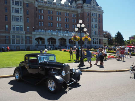 Victoria BC, Canada - July 24, 2016. Northwest Deuce Days, last antique collector car event in Victoria BC, postponed and canceled permanently later as a result of Covid-19 pandemicのeditorial素材