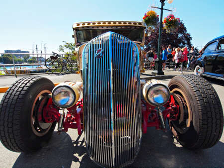 Victoria BC, Canada - July 24, 2016. Northwest Deuce Days, last antique collector car event in Victoria BC, postponed and canceled permanently later as a result of Covid-19 pandemicのeditorial素材