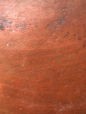 Texture in clay pot closeup view