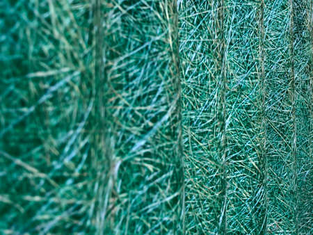 Texture design in the green fishing netの写真素材