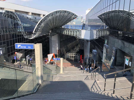 KYOTO - 10 NOVEMBER 2018: Kyoto Station main hallのeditorial素材
