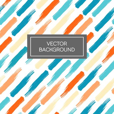 Colorful grunge brush strokes seamless vector pattern backgroundのイラスト素材