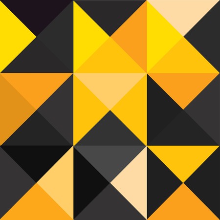 Pyramid seamless pattern polygon colorful and blackのイラスト素材