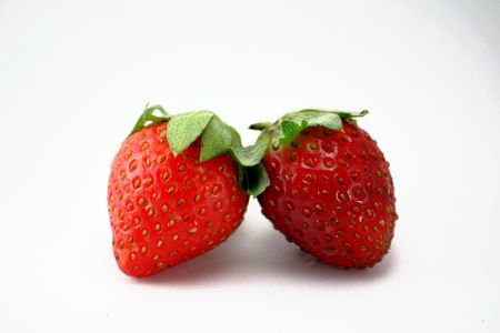 Fresh and Juicy mouth-watering Strawberriesの写真素材