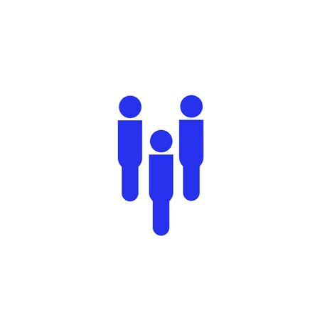 Group of people icon isolated on white background.の写真素材