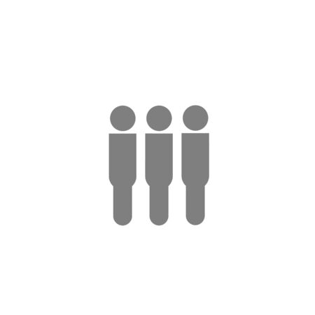 Group of people icon isolated on white background.の写真素材