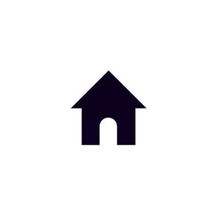 Home icon on white background.の写真素材