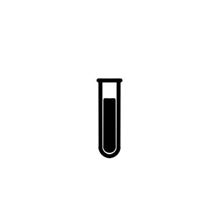 test-tube icon on white background. Scientific experiment,の写真素材