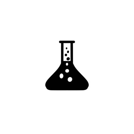test-tube icon on white background. Scientific experiment,の写真素材