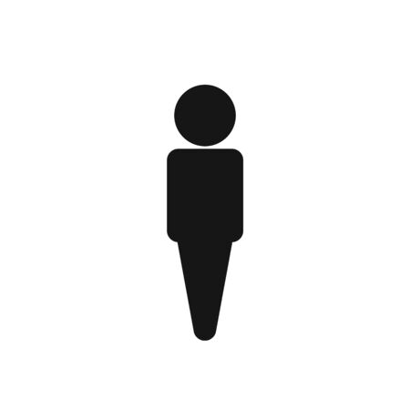 People,Man icon on white background.の写真素材