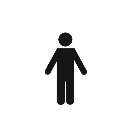 People,Man icon on white background.の写真素材
