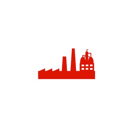 Industrial icon on white background.Modern production technology.の写真素材