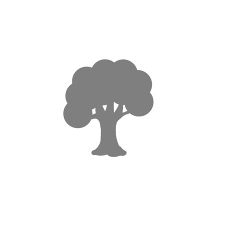 Tree icon on white background.の写真素材